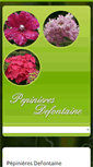 Mobile Screenshot of pepinieres-defontaine.fr